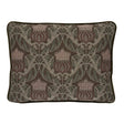 Schumacher Chocolate 16" x 12" Rowallan Trellis Pillow