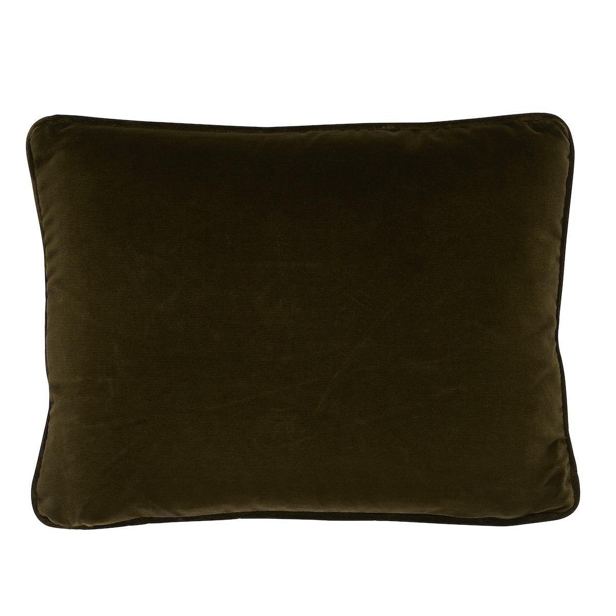 Schumacher Chocolate 16" x 12" Rowallan Trellis Pillow