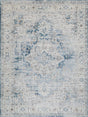 Exquisite Rugs Vintage Looms 5677 Blue/Beige Polyester powerloom 1.5' x 1' Area Rug