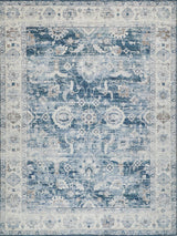 Exquisite Rugs Vintage Looms 5672 Blue/Beige Polyester powerloom 1.5' x 1' Area Rug