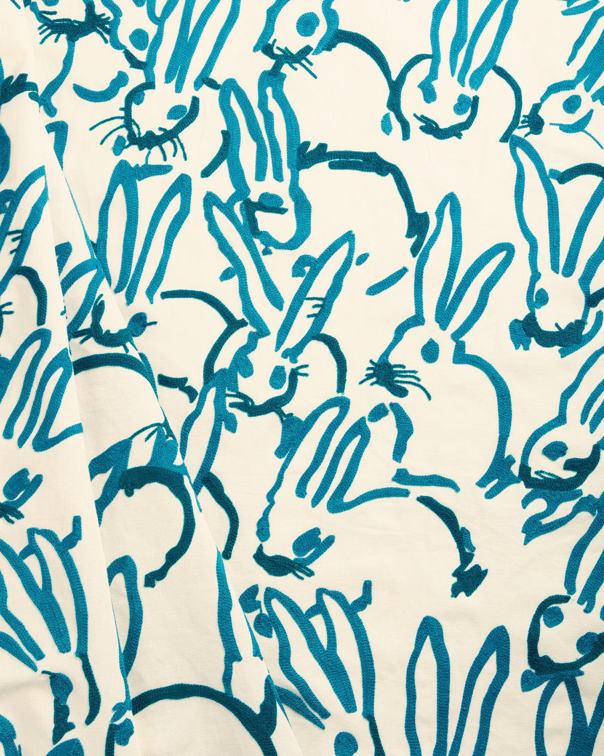 Lee Jofa HUTCH CREWEL TEAL Fabric