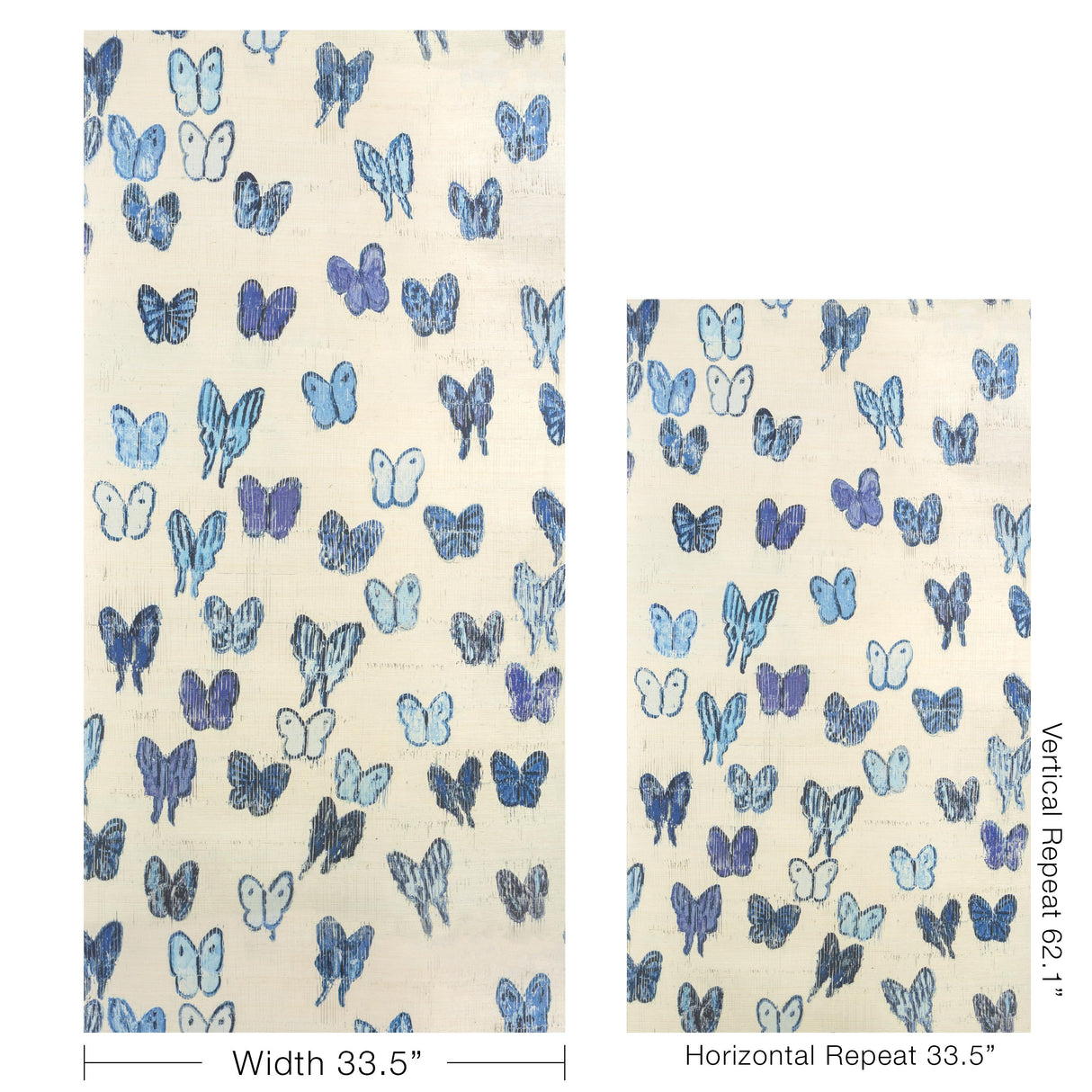 Lee Jofa FLUTTER SISAL THE BLUES Wallpaper