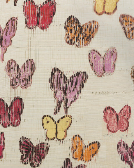 Lee Jofa FLUTTER SISAL SUNSET Wallpaper