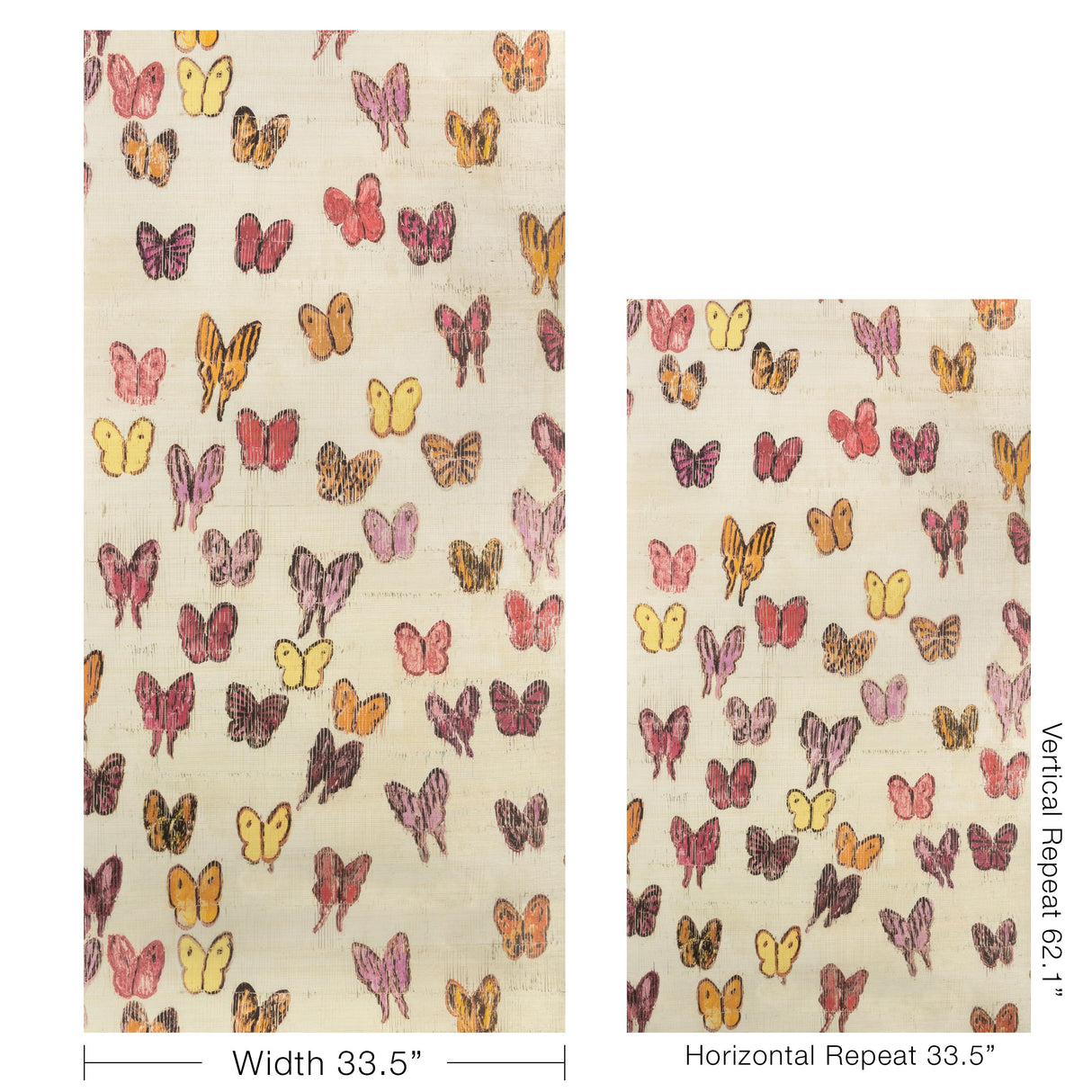 Lee Jofa FLUTTER SISAL SUNSET Wallpaper