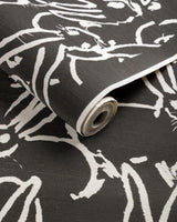 Lee Jofa HULA SISAL INK Wallpaper