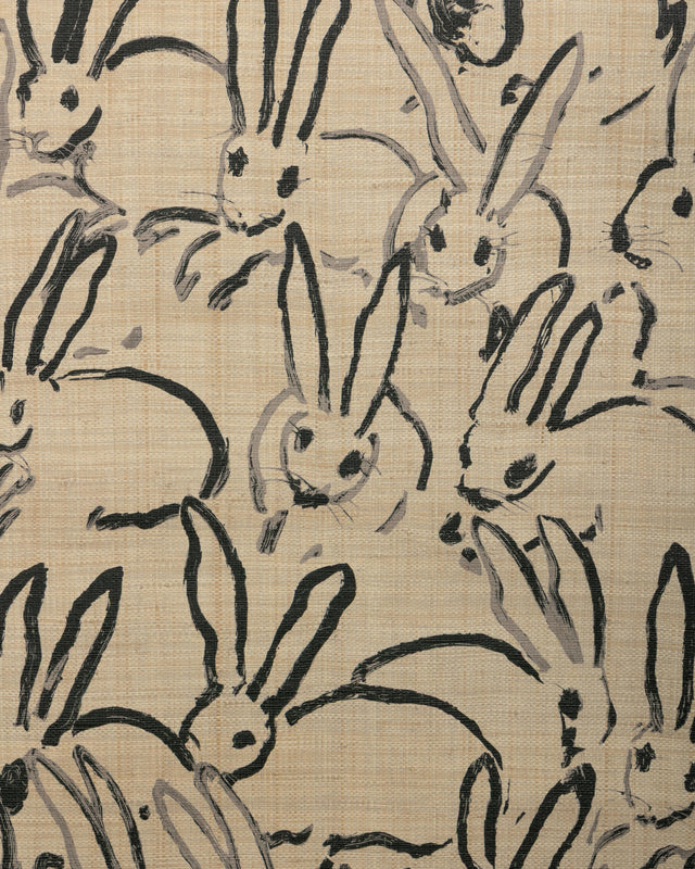Lee Jofa HUTCH RAFFIA INK Wallpaper