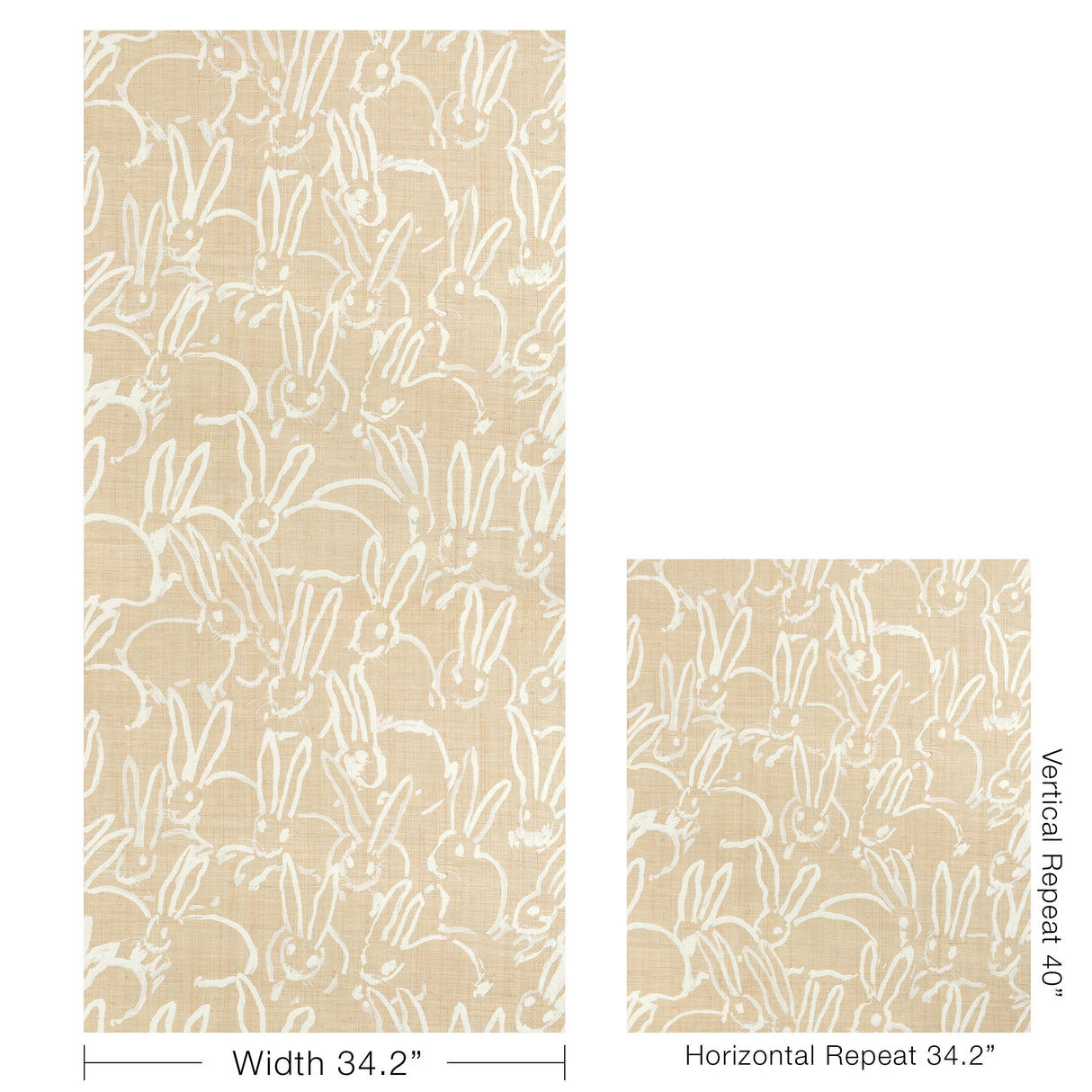 Lee Jofa HUTCH RAFFIA IVORY Wallpaper