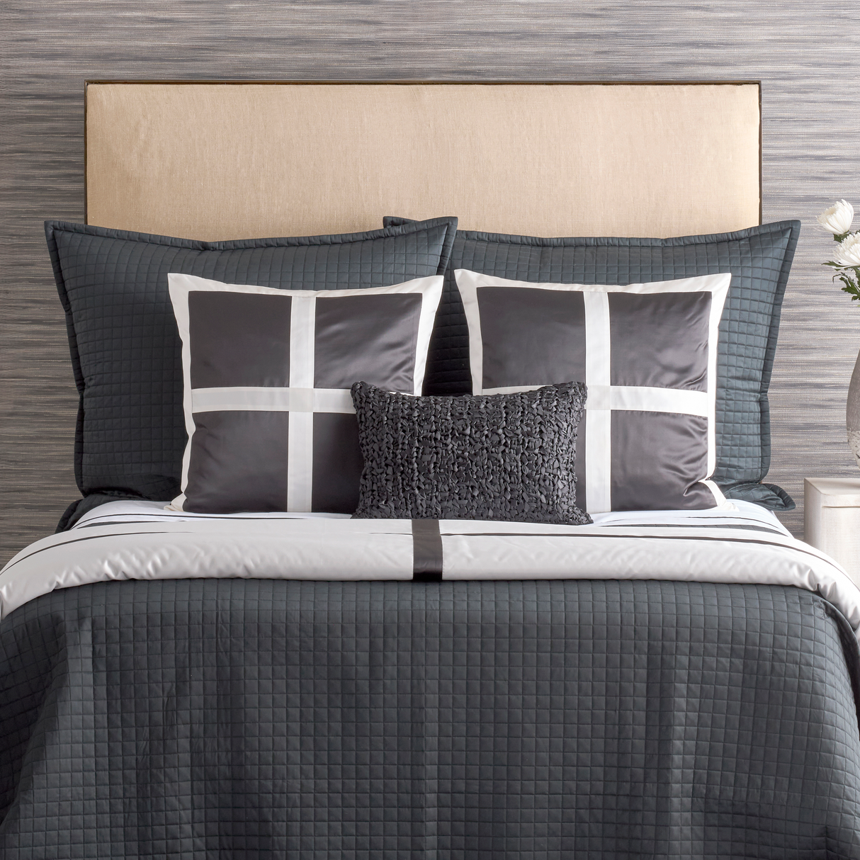 Ann Gish Black/White 24x24 Cavendish Pillow