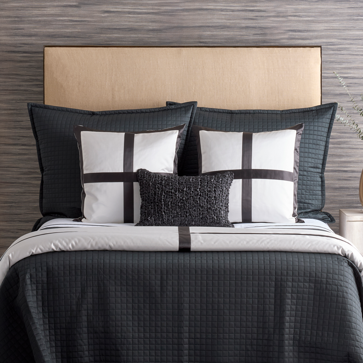Ann Gish Black/White 24x24 Cavendish Pillow