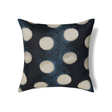 Ann Gish Blue Silver 24x24 Eclipse Pillow