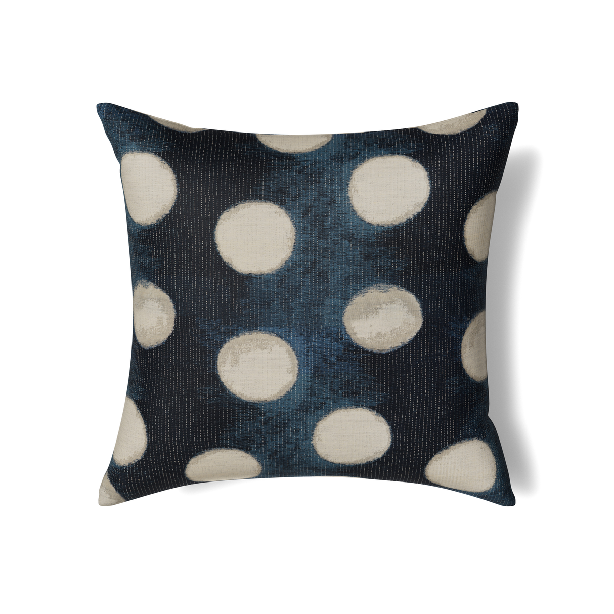Ann Gish Blue Silver 24x24 Eclipse Pillow