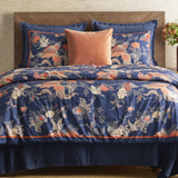 Ann Gish Denim King Cotton Canvas Coverlet Set
