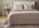 Ann Gish Pumice Twin Rib Coverlet Set