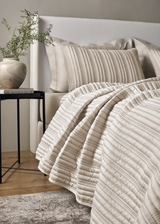 Ann Gish Pumice Twin Rib Coverlet Set