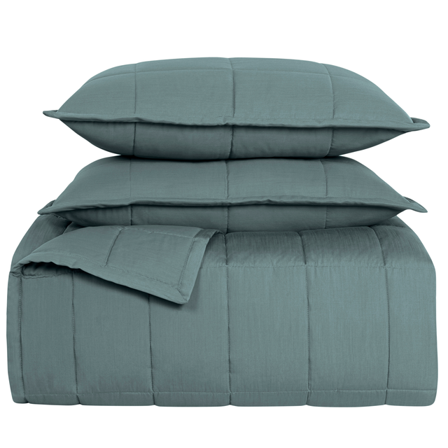 Ann Gish Sea Queen Slub Tencel Coverlet Set