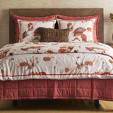 Ann Gish Persimmon Twin Slub Tencel Coverlet Set