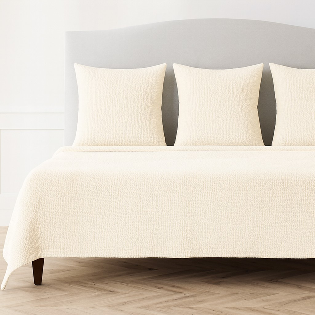 Ann Gish Ecru Queen Savannah Coverlet Set