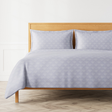 Ann Gish Indigo Queen Crest Duvet Set