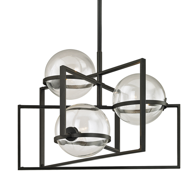 Troy Lighting Elliot TEXTURE BLACK 25W x 20H Chandelier