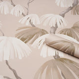 Schumacher Weeping Pine Taupe Wallpaper