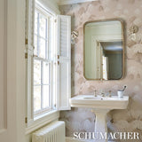 Schumacher Weeping Pine Taupe Wallpaper
