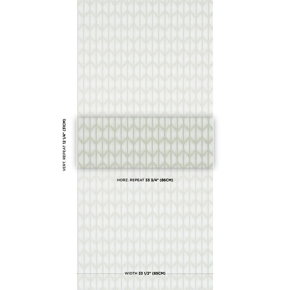 Schumacher Ovington Sisal Celadon Wallpaper