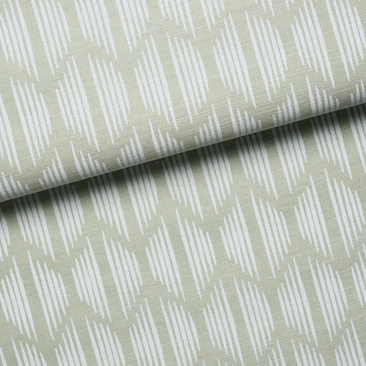 Schumacher Ovington Sisal Celadon Wallpaper