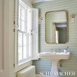 Schumacher Ovington Sisal Celadon Wallpaper