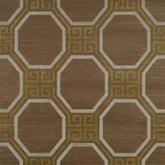 Schumacher Octavia Sisal Sepia Wallpaper