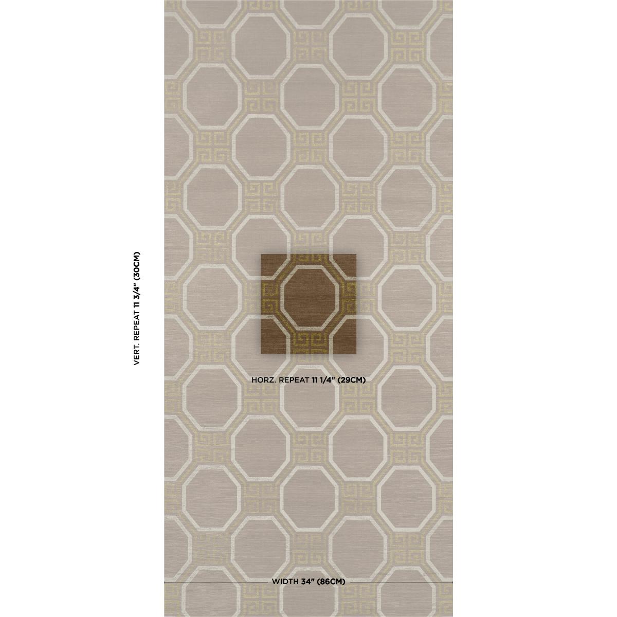 Schumacher Octavia Sisal Sepia Wallpaper