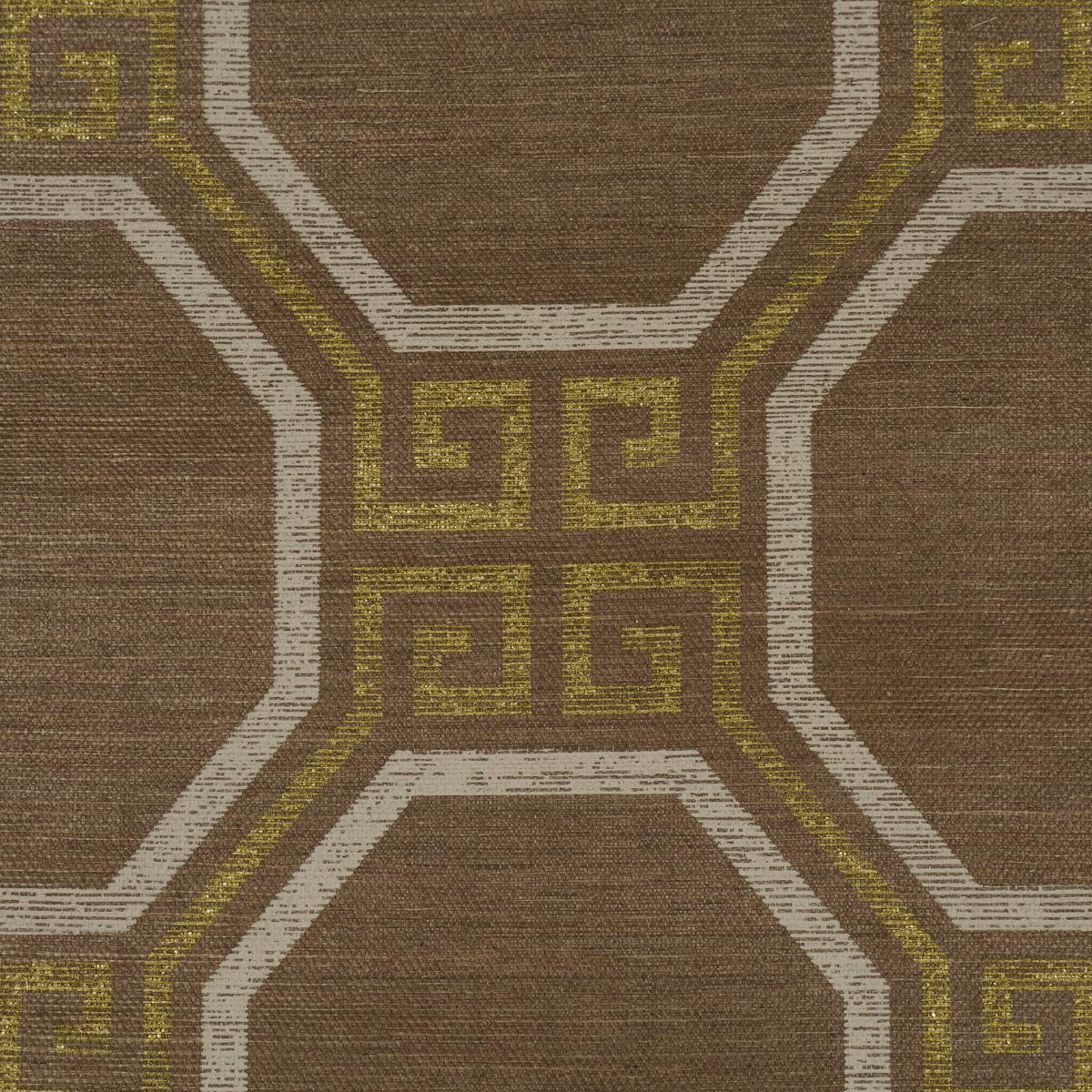 Schumacher Octavia Sisal Sepia Wallpaper