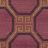 Schumacher Octavia Sisal Golden Plum Wallpaper
