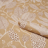 Schumacher Polka Dot Jungle Caramel Wallpaper