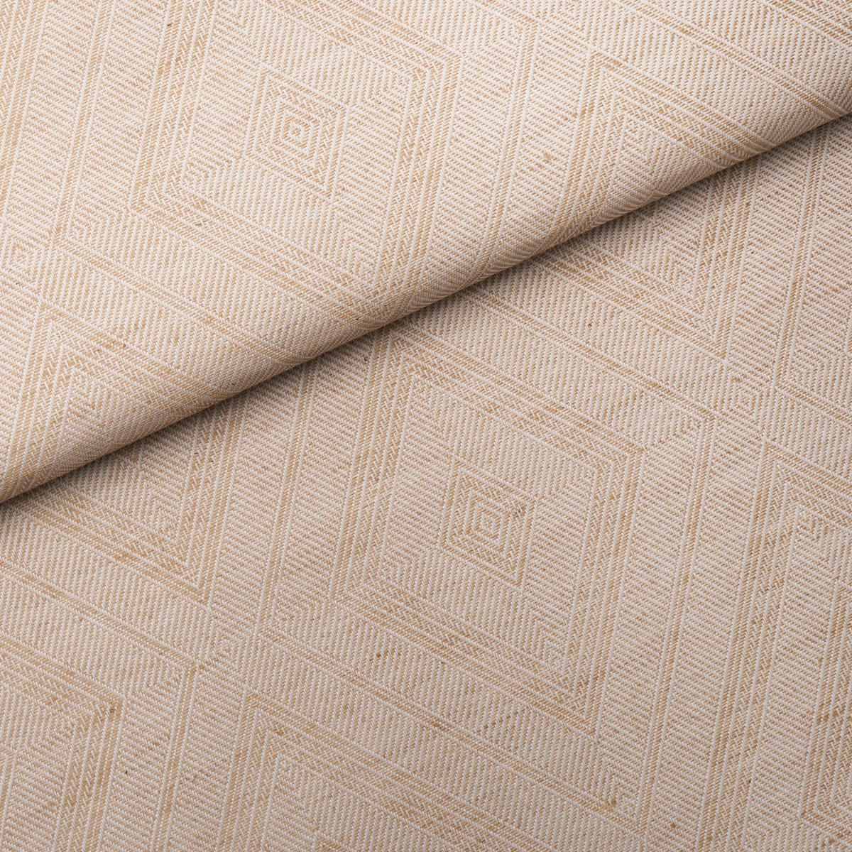 Schumacher Tortola Linen Paperweave Large Natural Wallpaper