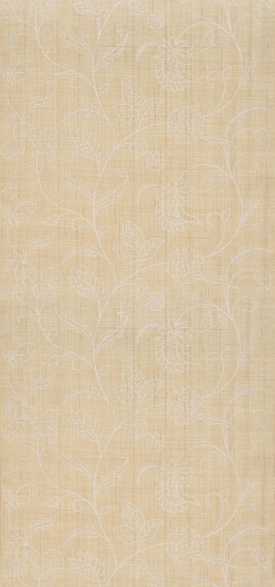 Schumacher Sconset Embroidered Raffia L Natural Wallpaper