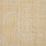 Schumacher Sconset Embroidered Raffia L Natural Wallpaper