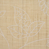 Schumacher Sconset Embroidered Raffia L Natural Wallpaper