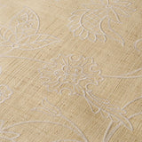 Schumacher Sconset Embroidered Raffia L Natural Wallpaper