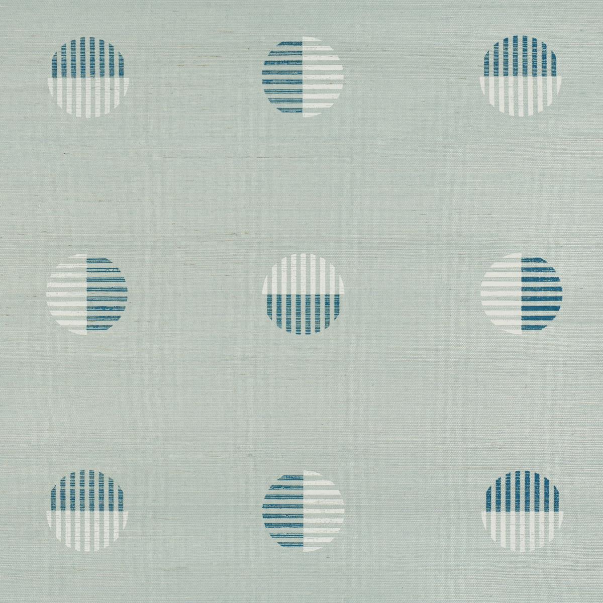 Schumacher Ando Hand Blocked Sisal Chambray Wallpaper