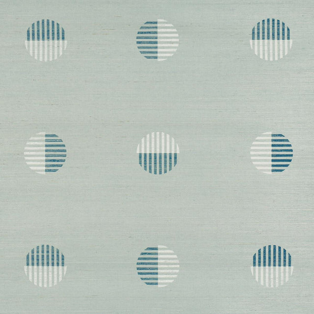 Schumacher Ando Hand Blocked Sisal Chambray Wallpaper