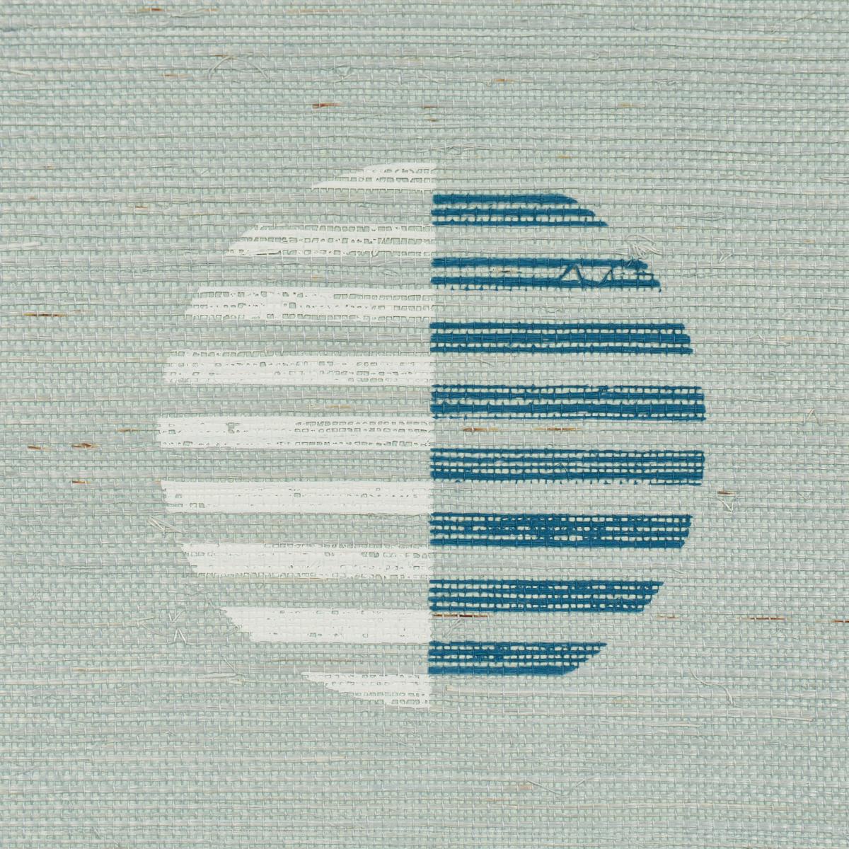 Schumacher Ando Hand Blocked Sisal Chambray Wallpaper