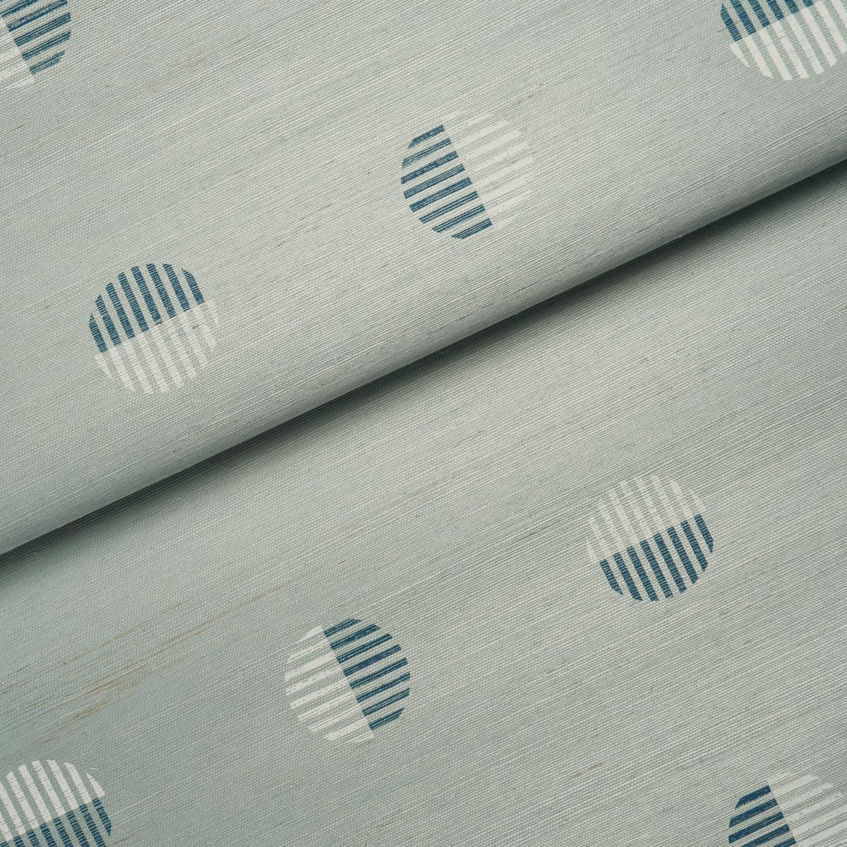 Schumacher Ando Hand Blocked Sisal Chambray Wallpaper