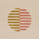 Schumacher Ando Hand Blocked Sisal Rust & Ochre Wallpaper