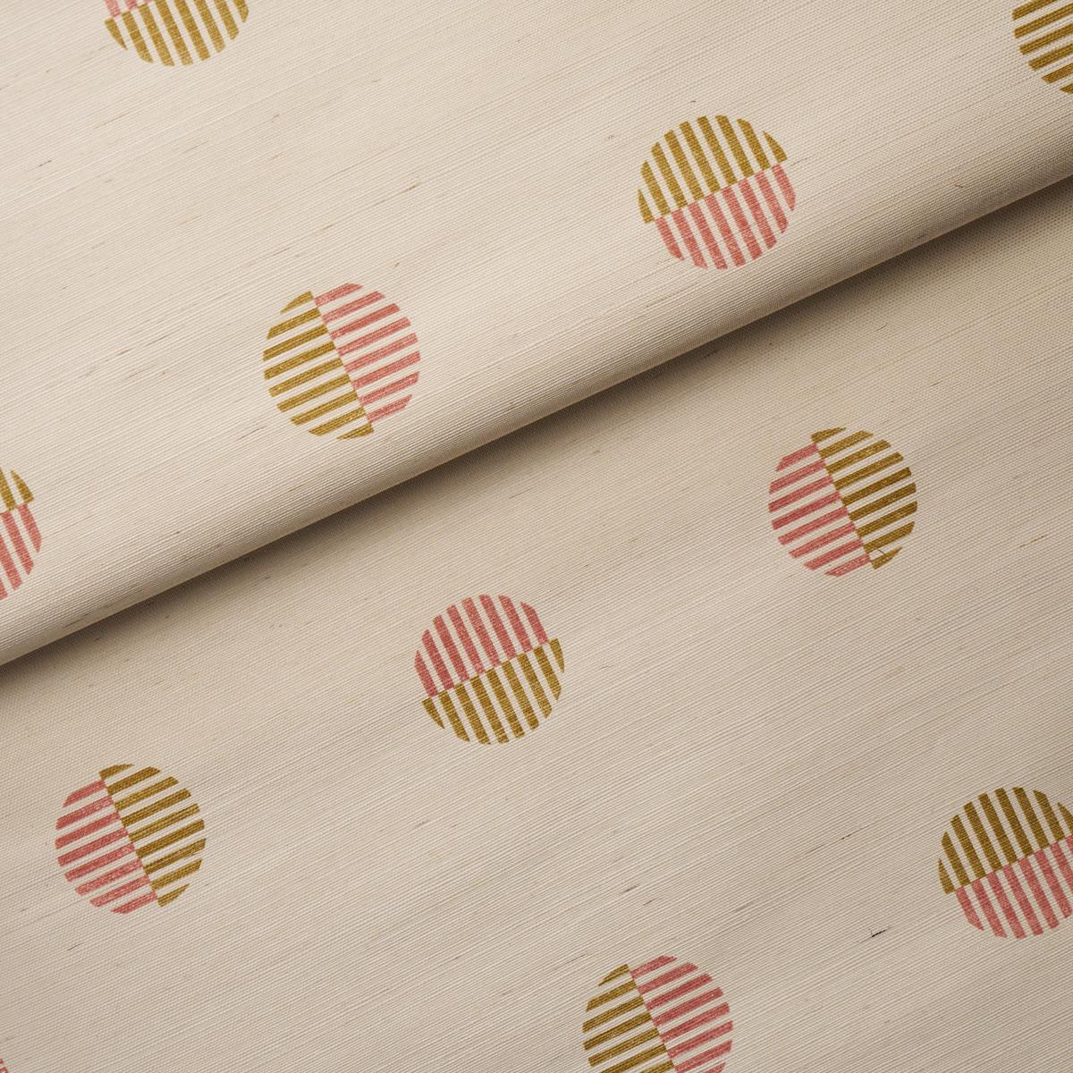 Schumacher Ando Hand Blocked Sisal Rust & Ochre Wallpaper