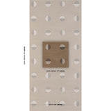 Schumacher Ando Hand Blocked Sisal Ivory & Charcoal On Natural Wallpaper