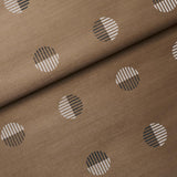 Schumacher Ando Hand Blocked Sisal Ivory & Charcoal On Natural Wallpaper