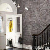 Schumacher Feather Bloom Sisal Haze Wallpaper