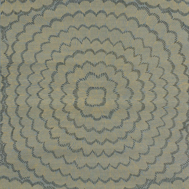 Schumacher Feather Bloom Sisal Nile Wallpaper
