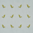 Schumacher Birds Print Green On Sky Wallpaper