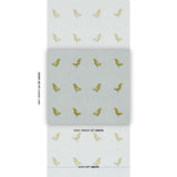 Schumacher Birds Print Green On Sky Wallpaper